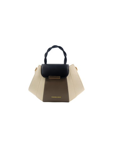 Tri-Tone black crossbody bag