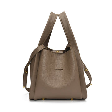 Modern Taupe Bucket Bag