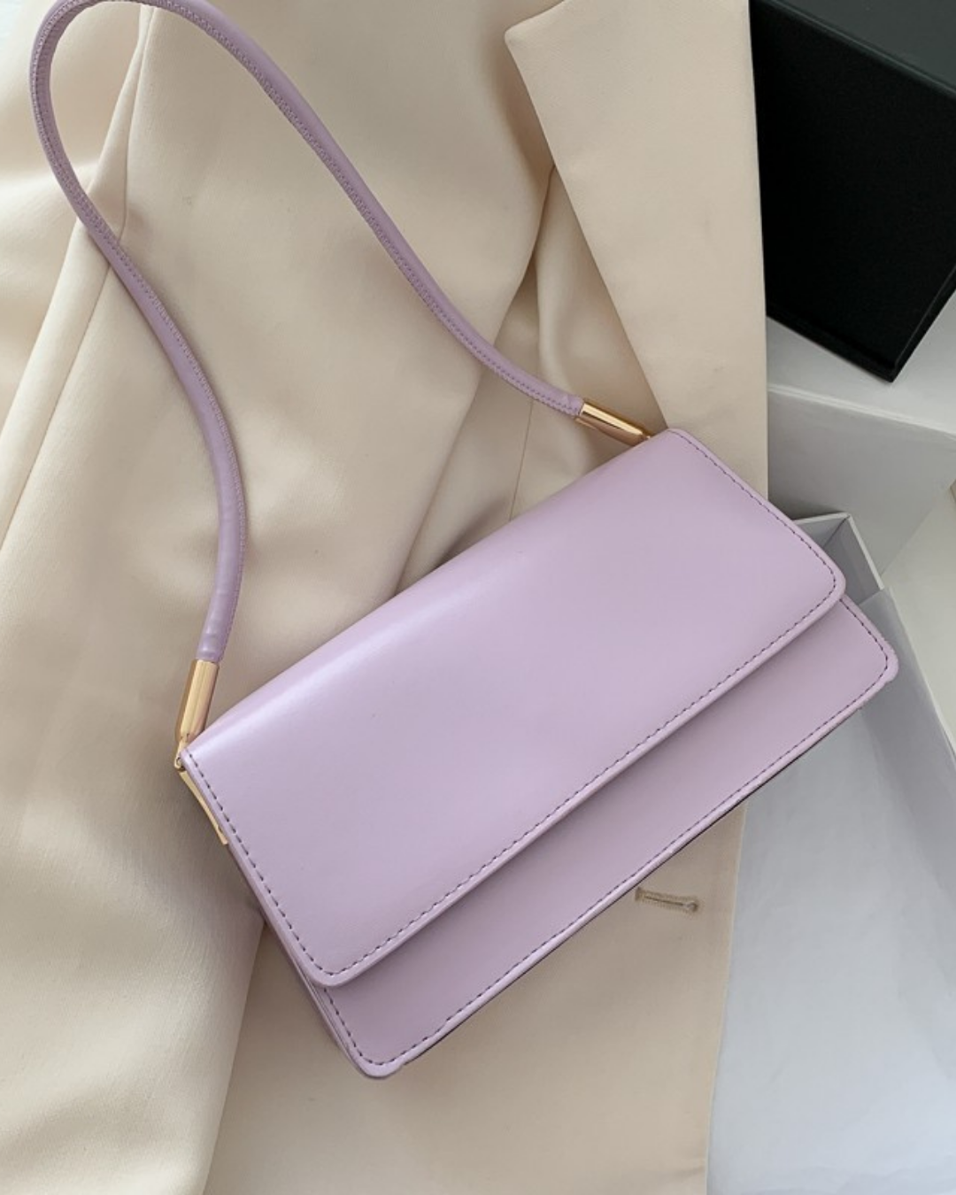 Lilas Grace – Slim Elegance Shoulder Bag